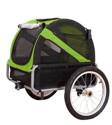 DoggyRide Mini trailer Groen/Grijs Cabin Only-0