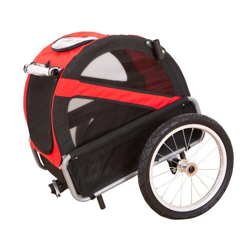 DoggyRide Mini trailer Rood/Zwart Cabin Only-0